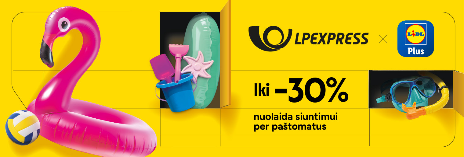 Nuolaida siuntimui per paštomatus iki 30%
