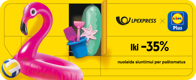 Nuolaida siuntimui per paštomatus iki 35%