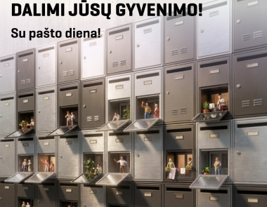Pristatomos ne tik siuntos, bet ir gyvenimo akimirkos: Lietuvos paštas sveikina su Tarptautine pašto diena